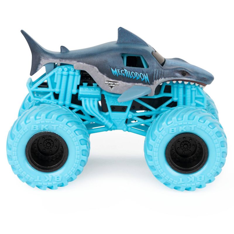 Monster Jam Official Megalodon 1:64 Scale Monster Truck and 5" Big Tooth Creatures Action Figure