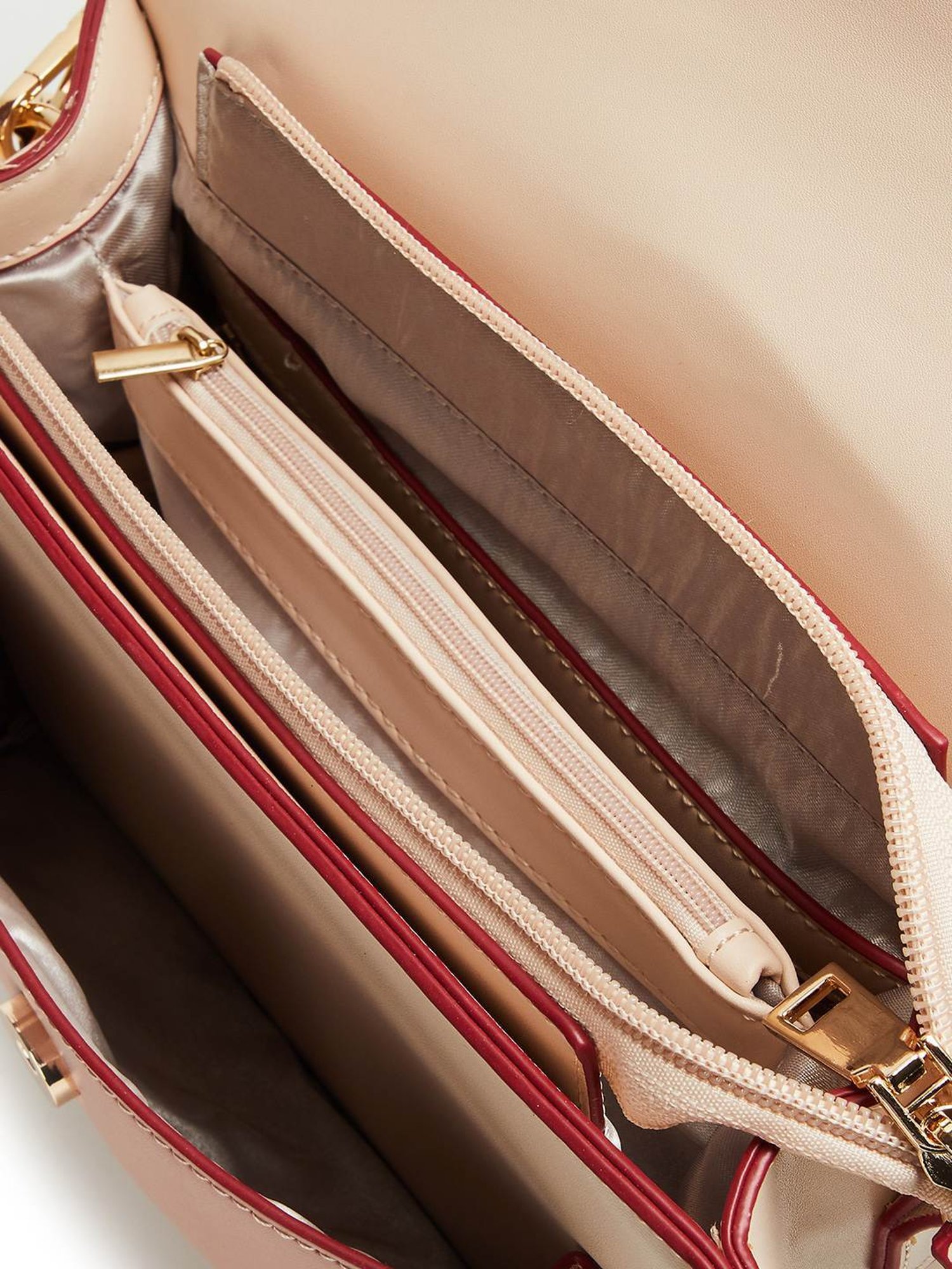 Code by Lifestyle Pink Solid Shoulder Handbag