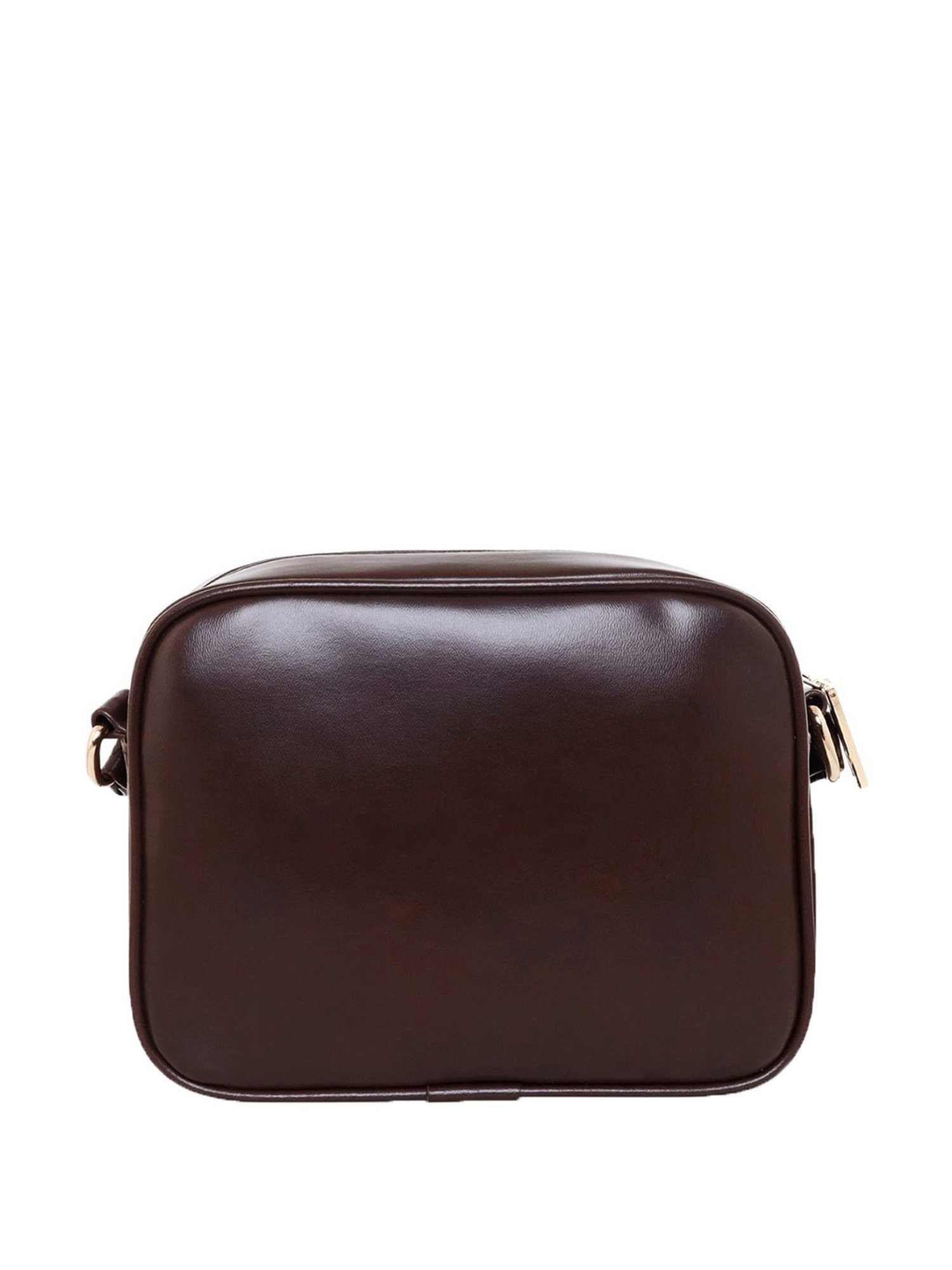 Esbeda Brown Textured Small Sling Handbag