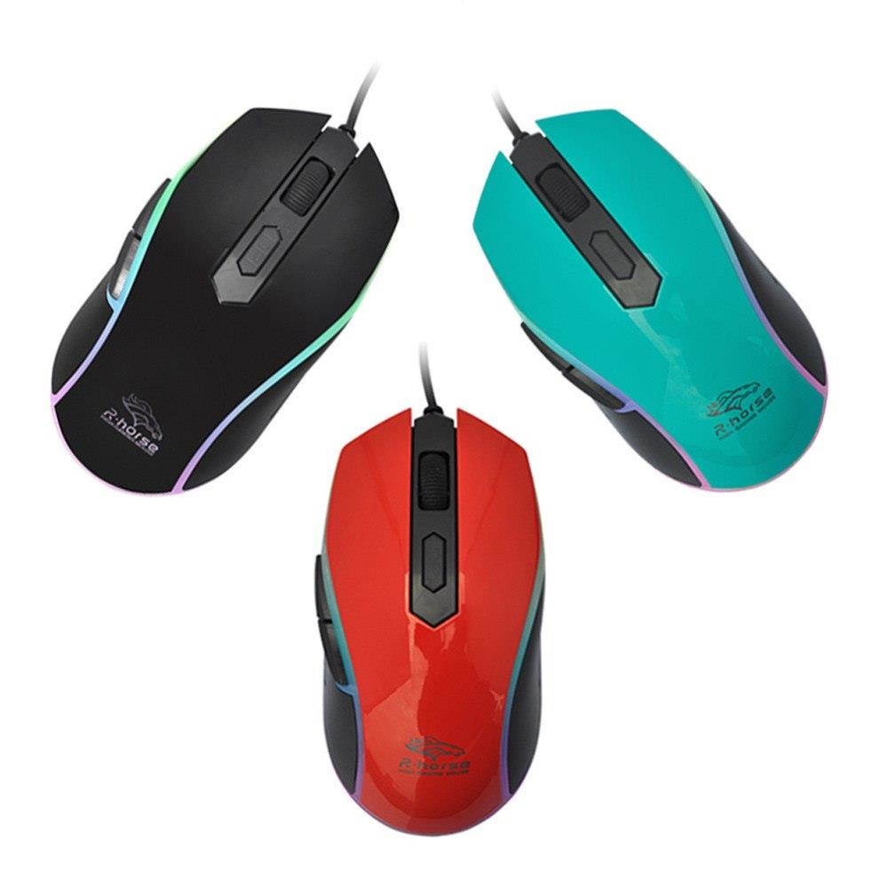 2018 Gaming Mouse Fashion LED 3200 DPI USB Wired Optical Gaming Mice Mouse For PC Laptop Ergonomics Optical Mouse SALE