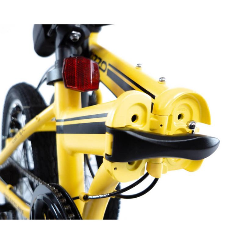 ZiZZO Campo 7-Speed Aluminum 20" Folding Bike - Yellow