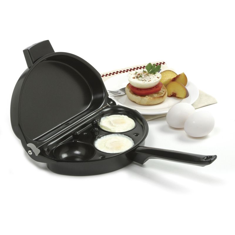 Norpro Steel Nonstick Omelet Pan with Poacher 