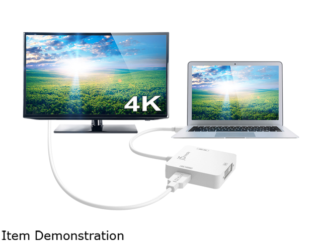 j5create mini DisplayPort to 4K DisplayPort/4K HDMI/DVI Adapter