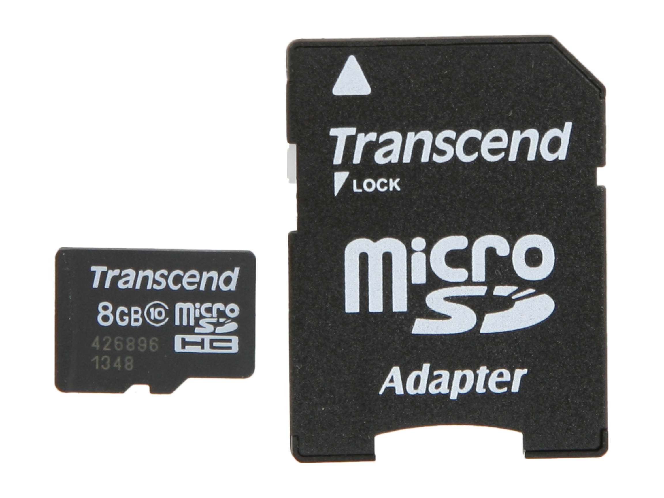 Transcend 8GB microSDHC Flash Card Model TS8GUSDHC10
