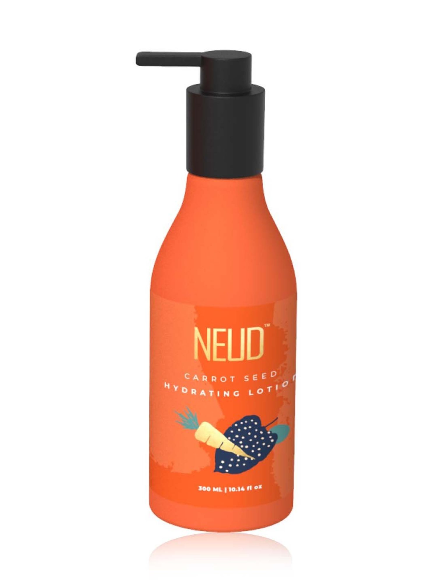 NEUD Carrot Seed Premium Hydrating Lotion for Men & Women - 1 Pack - 300 ml