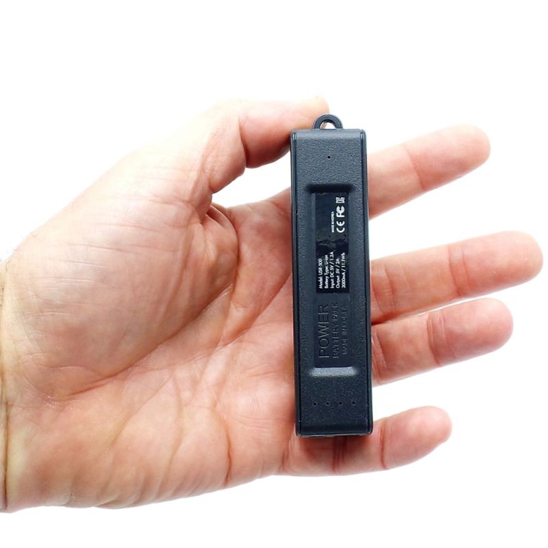 Small Voice Activated Digital Audio Spy Recorder | Super Long 150 Day Standby Battery Life / 14 Day Continuous | 576 Hr Storage Capacity 16GB | Functional Portable Phone/Device USB Charger/Power Bank