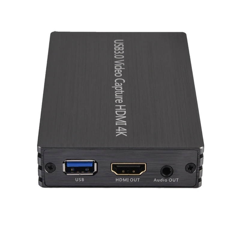 USB3.0 4K 60Hz Video Capture Card HDMI to USB 3.0 Dongle Game Streaming Live Stream Broadcast with MIC 3.5mm Gamepad Audio input
