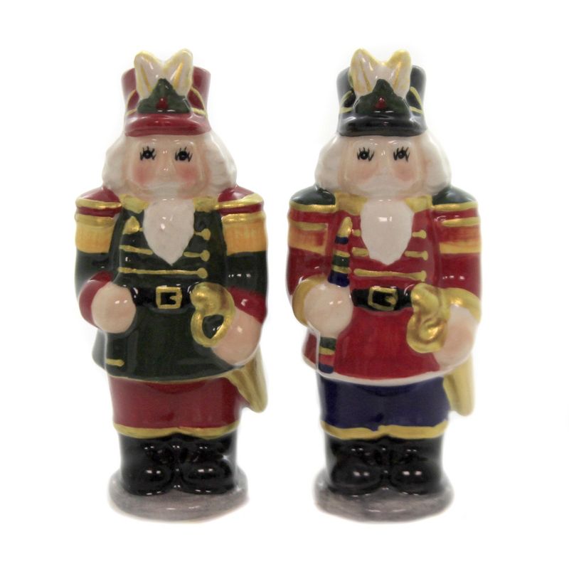 Tabletop 4.5" Nutcracker Salt & Pepper Set Christmas Cosmos Gifts Corp.  -  Salt And Pepper Shaker Sets