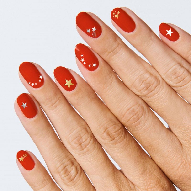 Olive & June Shooting Stars Nail Art Stickers - 36ct
