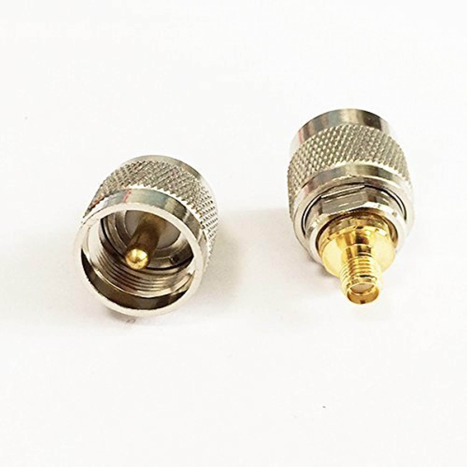 rf coaxial coax adapter sma female to uhf male pl259 straight new