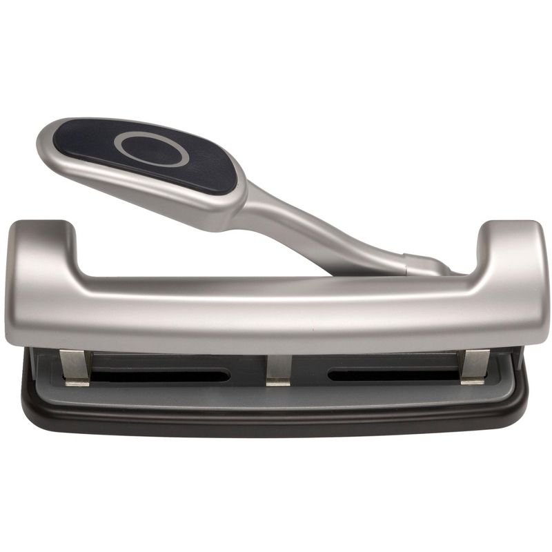 Business Source Heavy-duty 3-hole Punch - Black