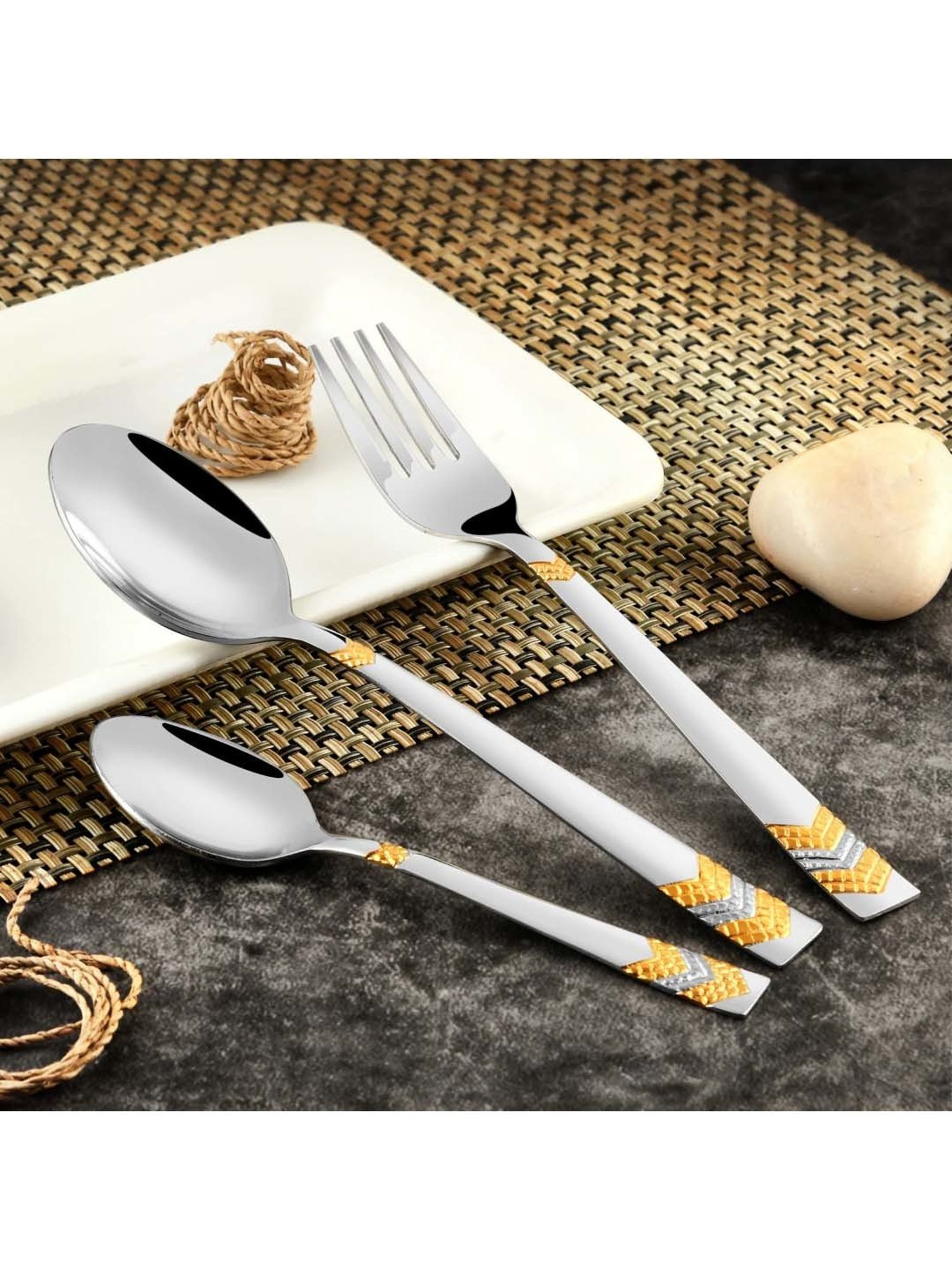 BlackCarrot Stainless Steel Fork Set of 3