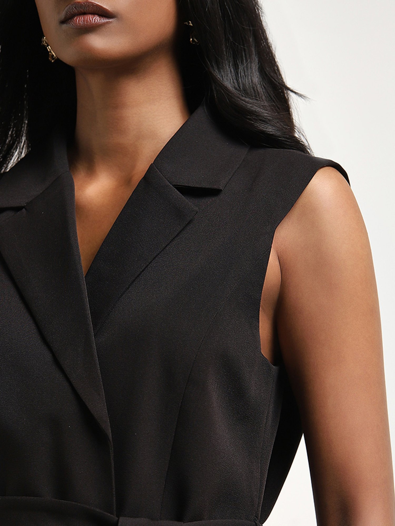 Wardrobe by Westside Black Wrap-Over Blazer with Belt