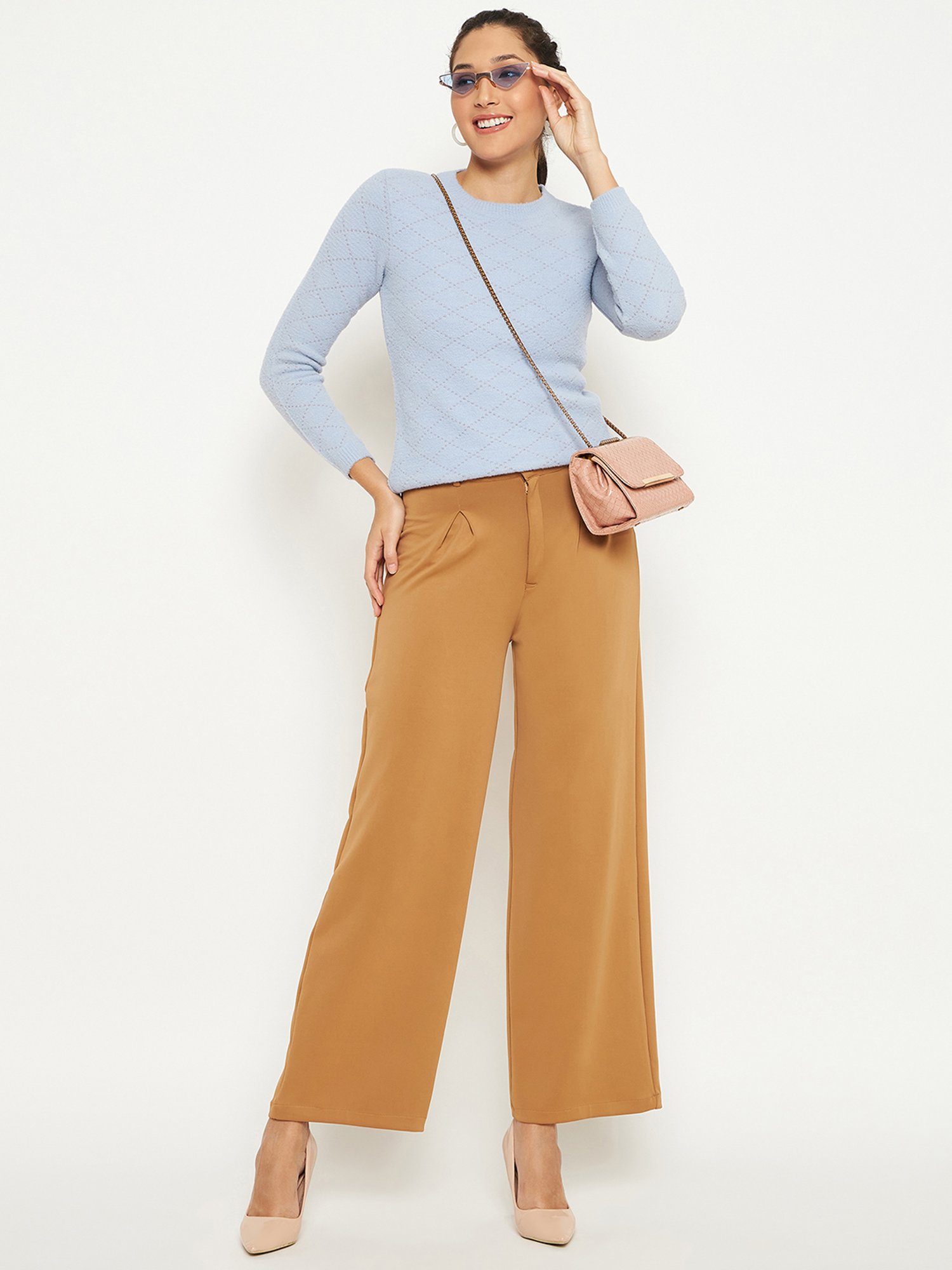 Duke Sky Blue Geometric Print Pullover