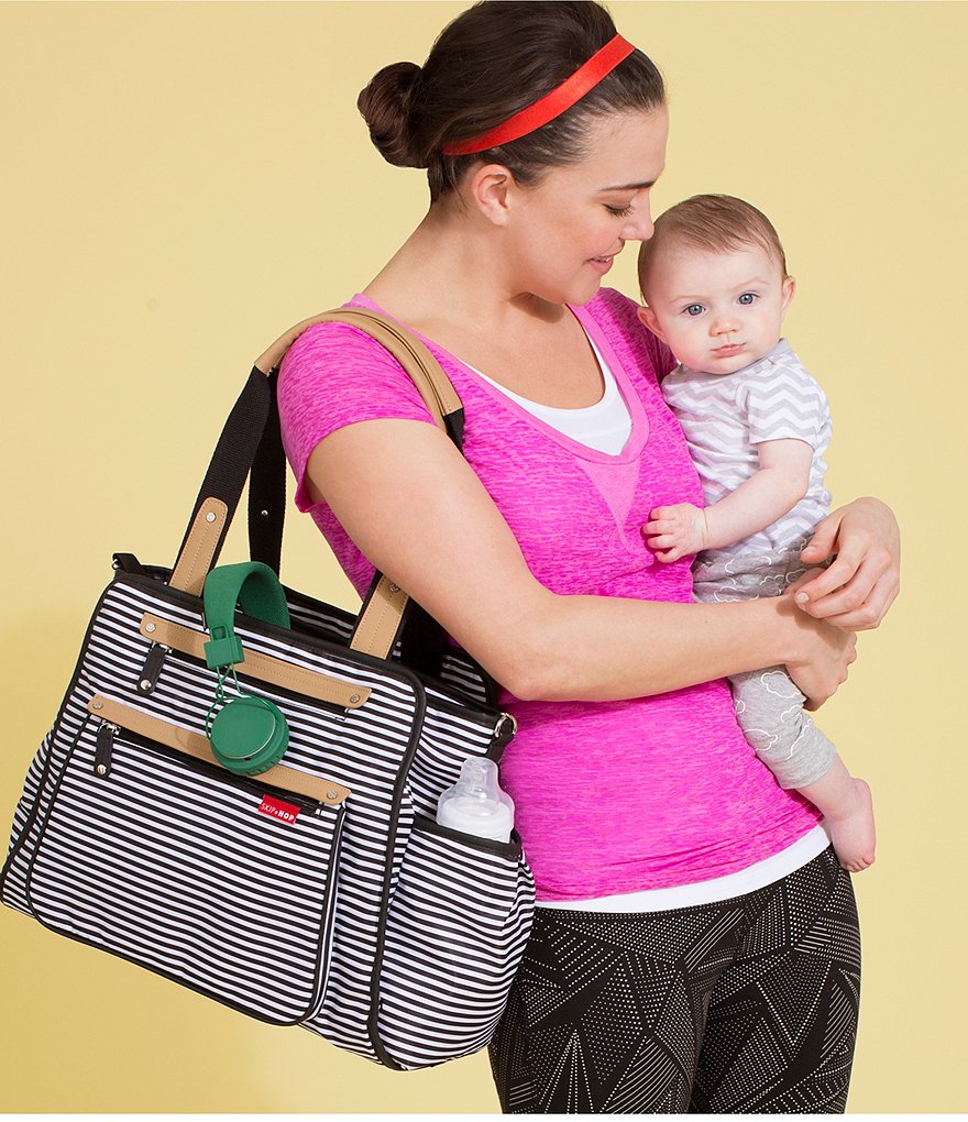 Skip Hop Grand Central Take It All Striped Diaper Bag