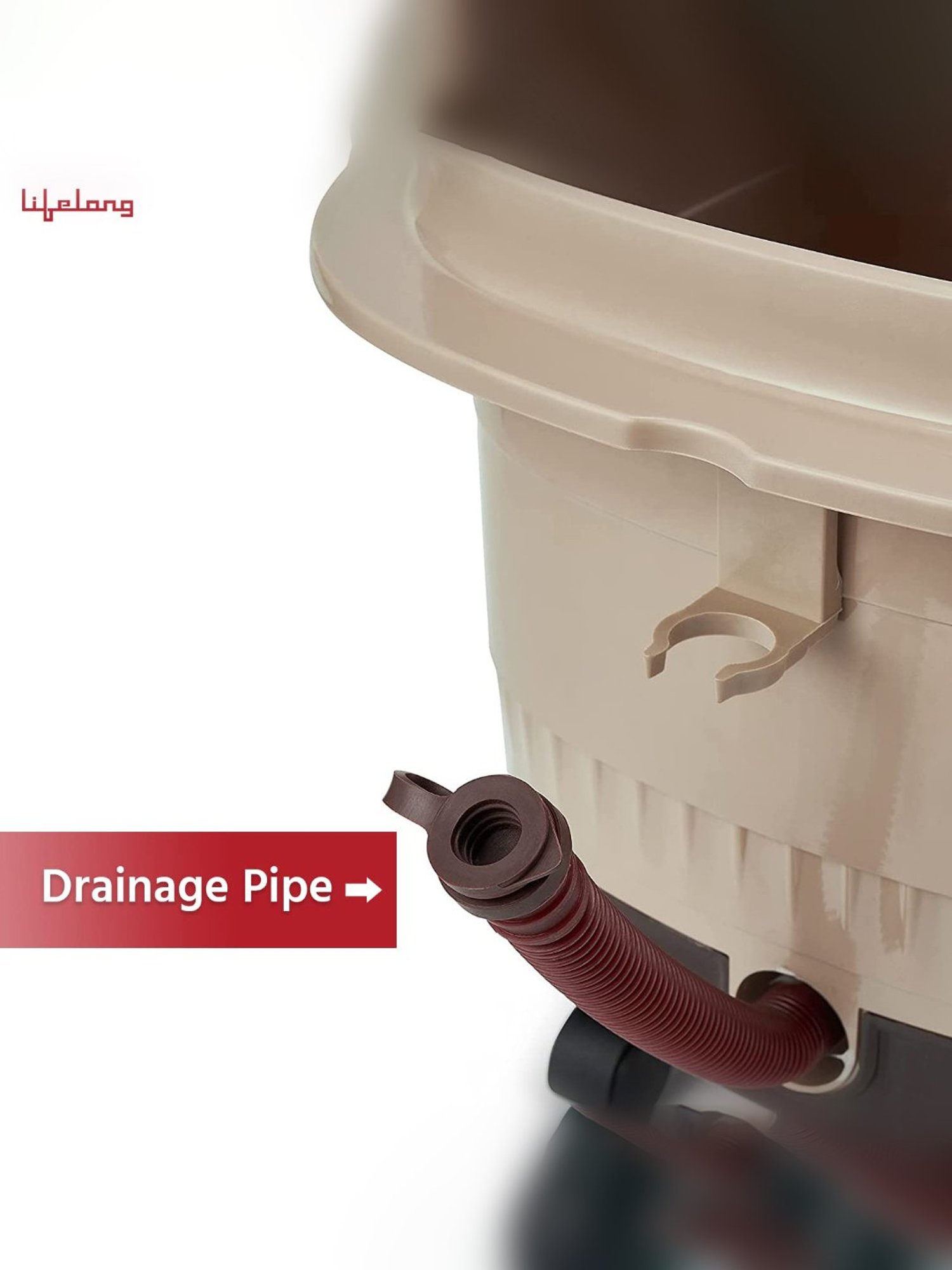 Lifelong LLM306 Electric Foot Spa Massager with 8 Rollers (Brown)