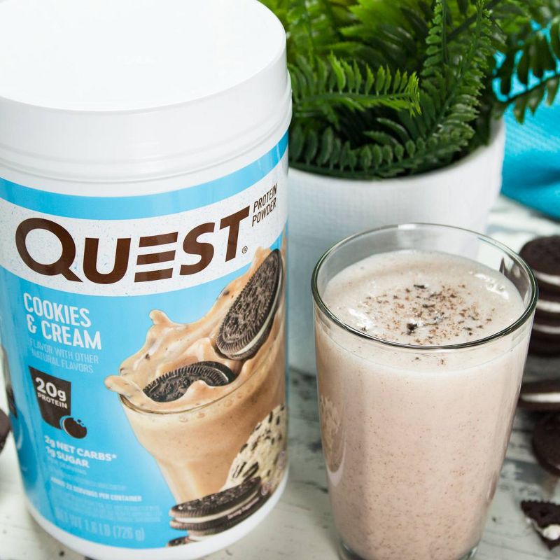 Quest Protein Powder - Cookies & Cream - 25.6oz