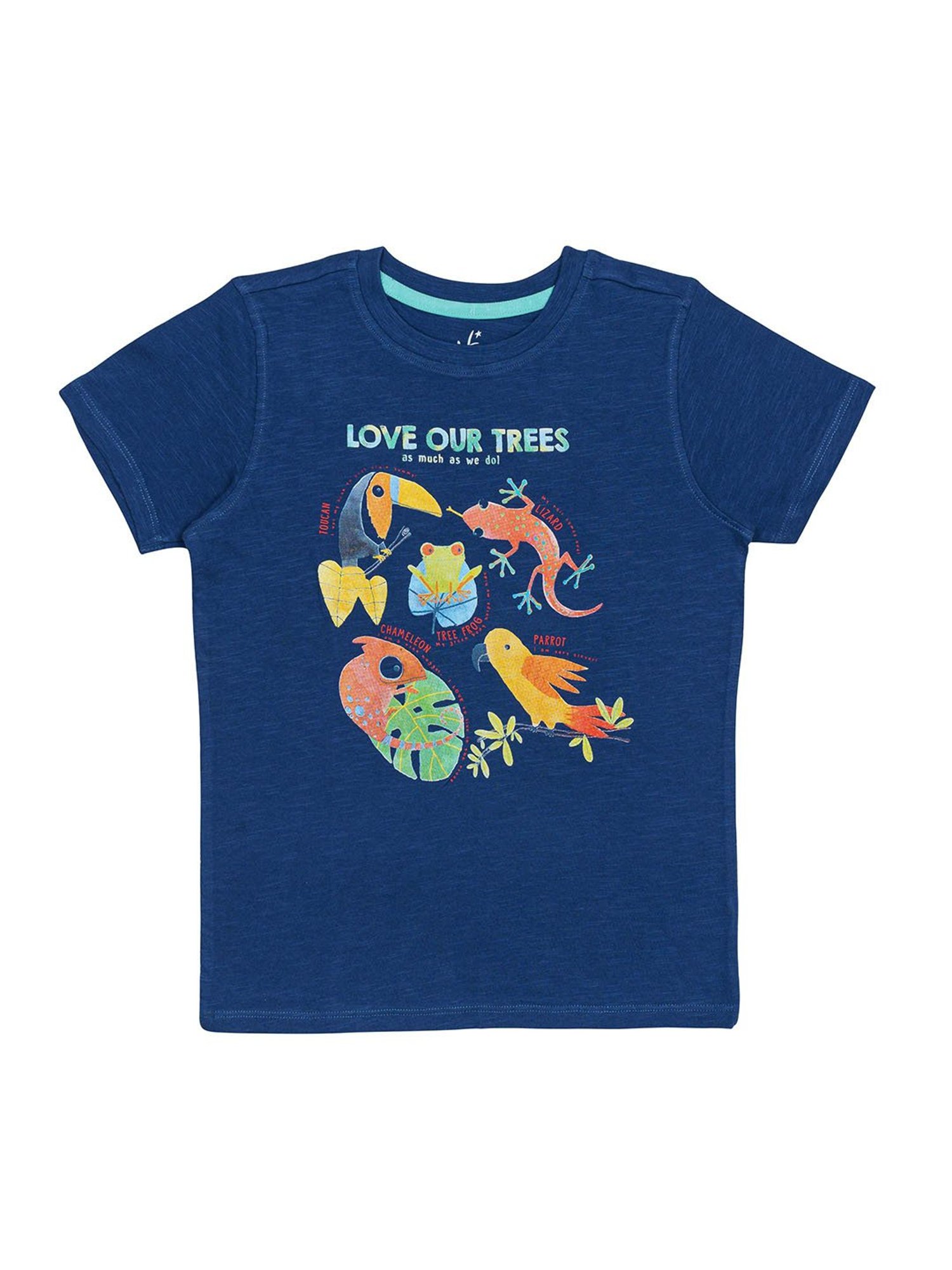 H by Hamleys Boys Navy Printed T-Shirt