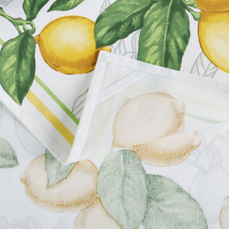 Martha Stewart 3pk Cotton Lots of Lemons Printed Kitchen Towels