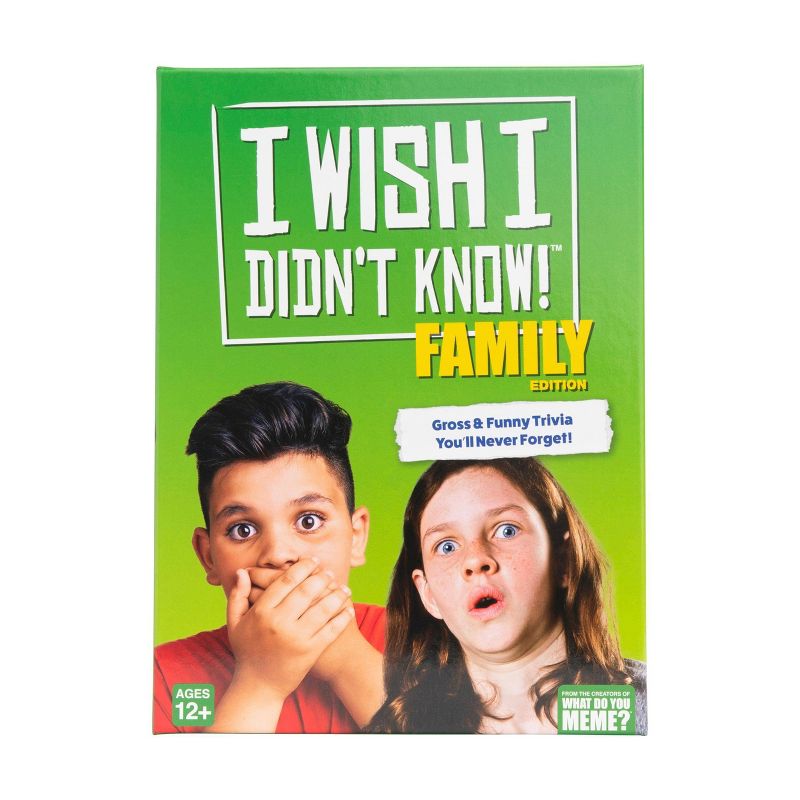 I Wish I Didn't Know! Family Edition Trivia Game by What Do You Meme? Family