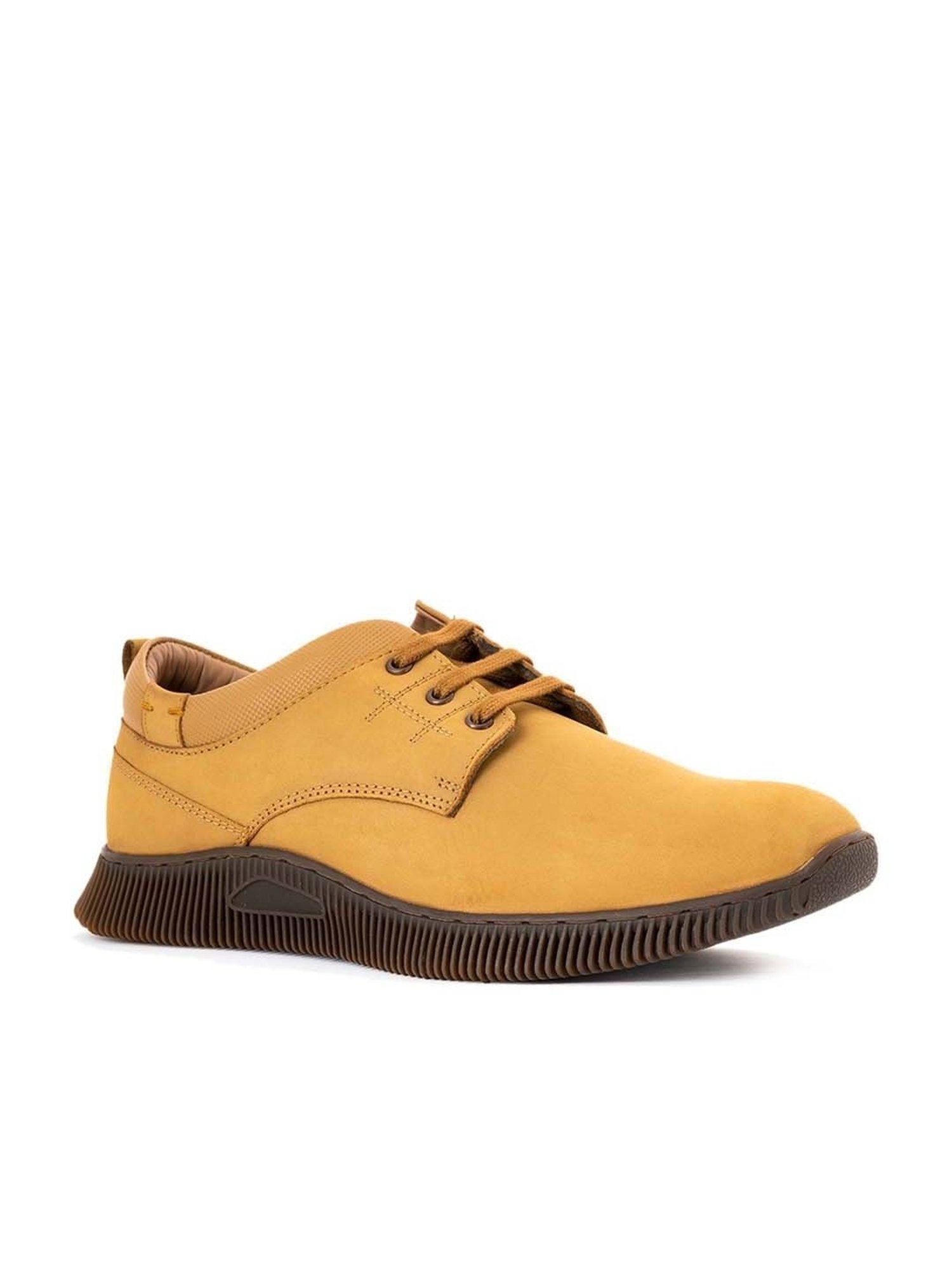 Khadim Men's Tan Derby Shoes