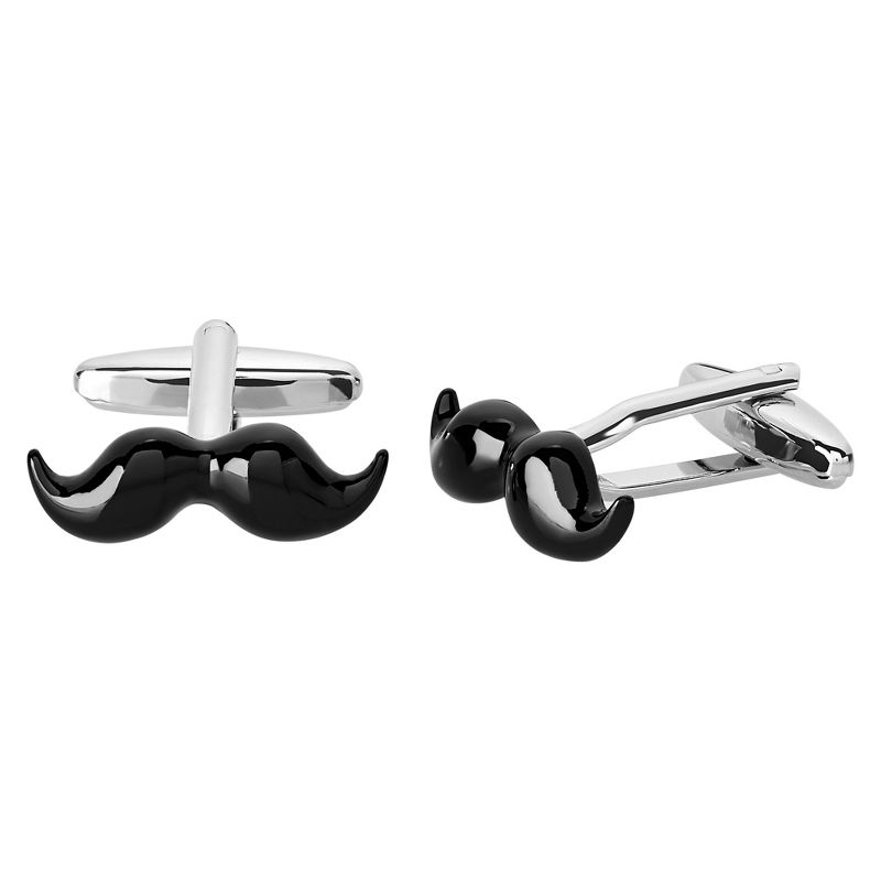 West Coast Jewelry Men's True Love Knot Cuff Links - Silver