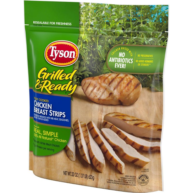 Tyson Grilled & Ready Chicken Breast Strips - Frozen - 22oz