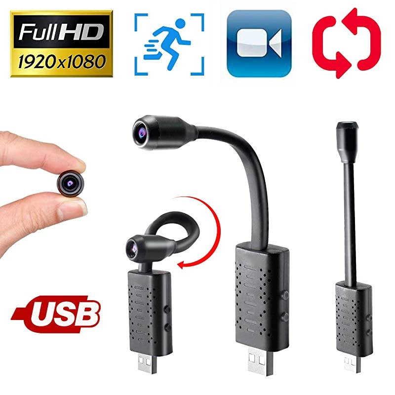 Spy Hidden CameraRettru Portable HD 1080P Nanny Camera with Motion DetectionPerfect Indoor and Outdoor Tiny Covert for Indoor Security Inside Spying