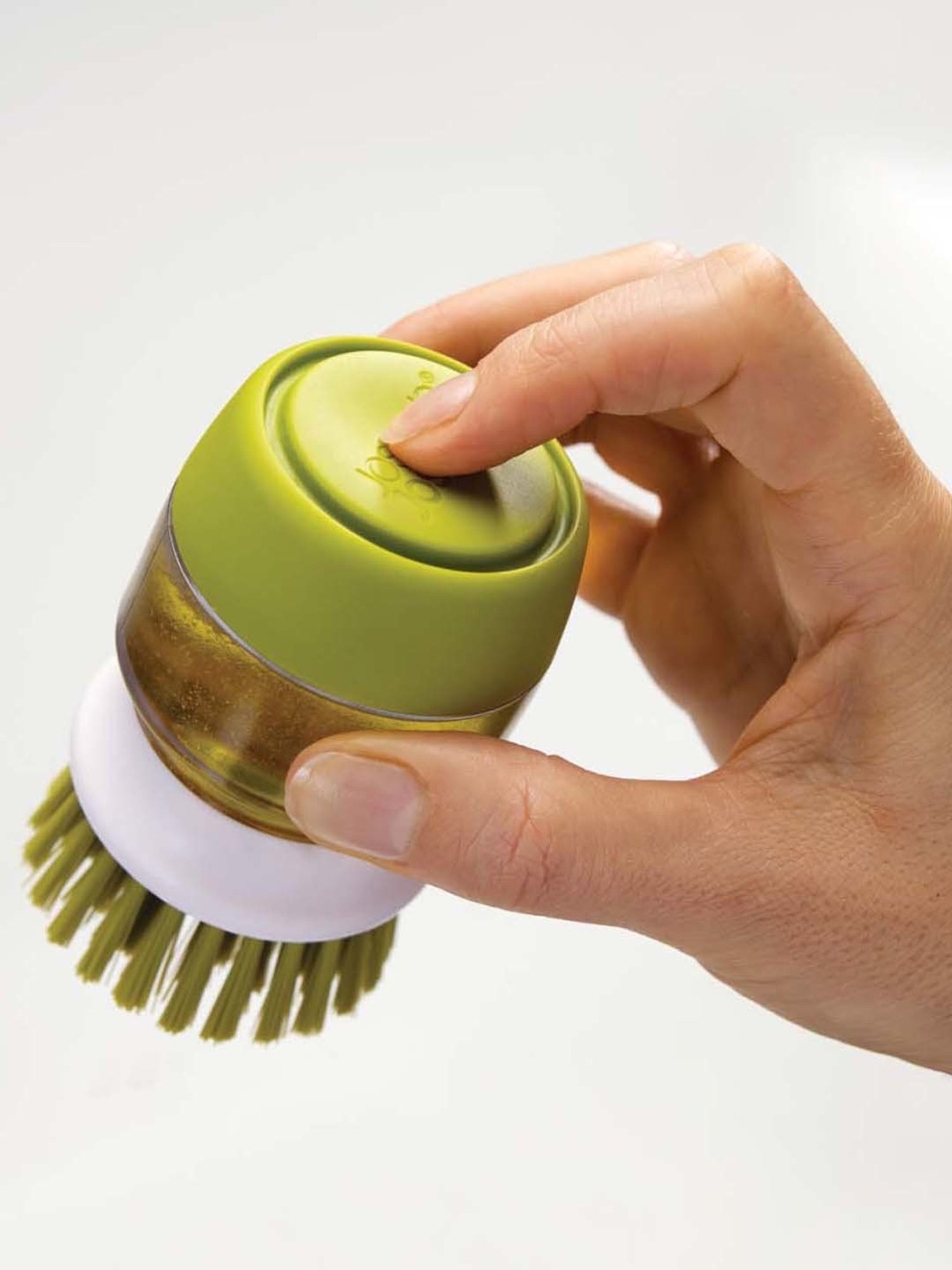 Joseph Joseph Green Plastic 9 cm Palm Scrub - Set of 1