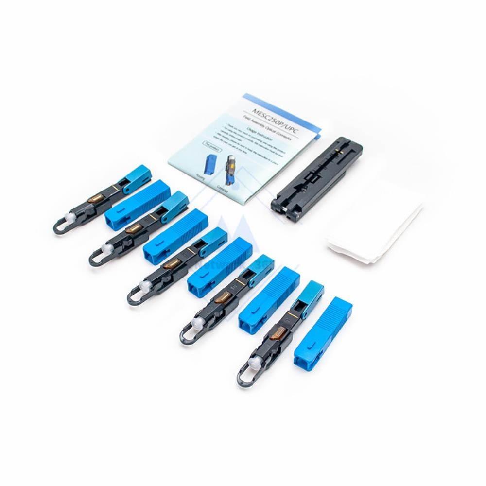 product 100pcs/lot MES250P SC UPC Single-Mode SC UPC Optical Fiber quick connector SC Embedded type