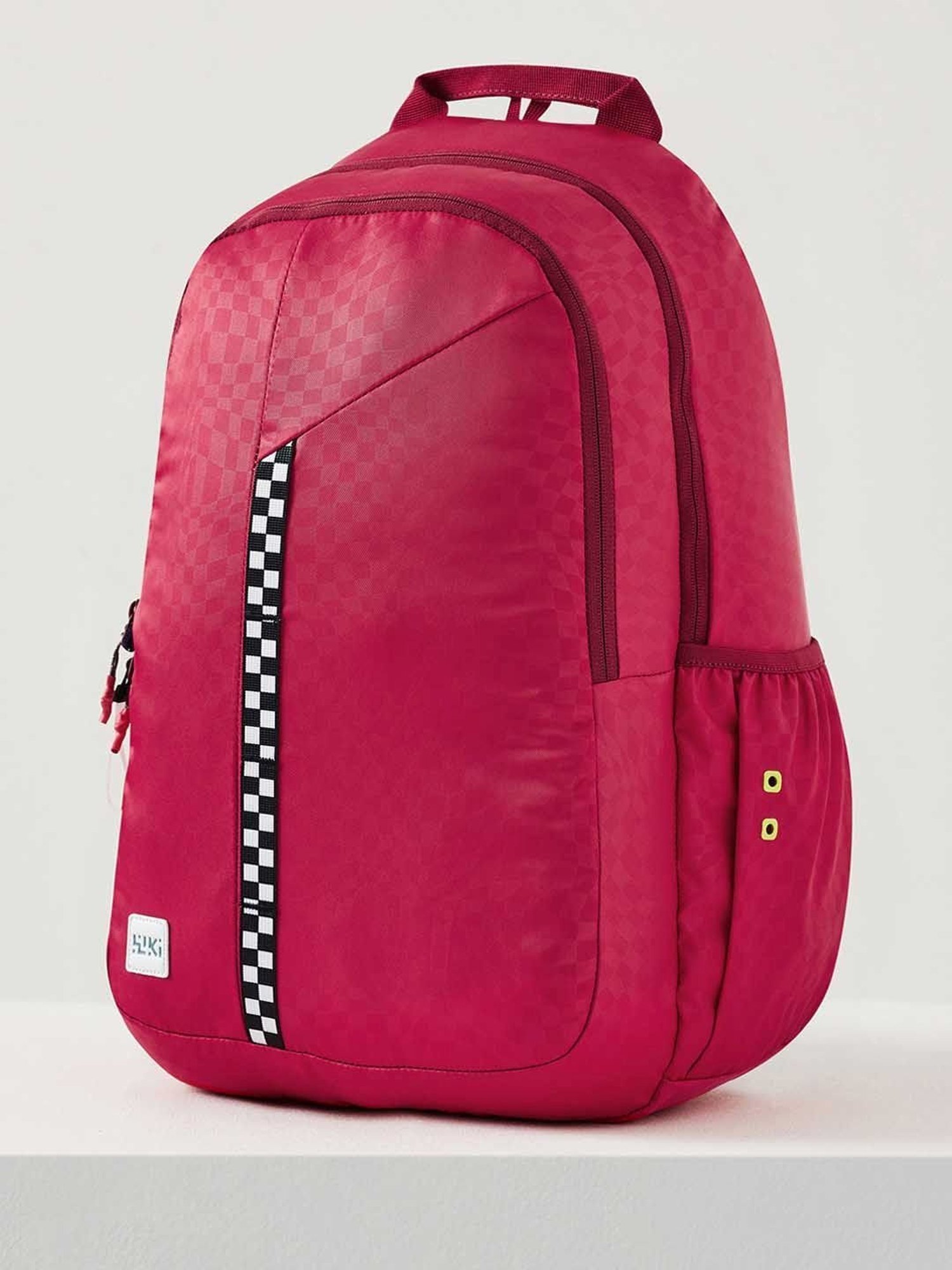 Wiki Back to School 1 Red Polyester Printed Backpack - 30 Ltrs