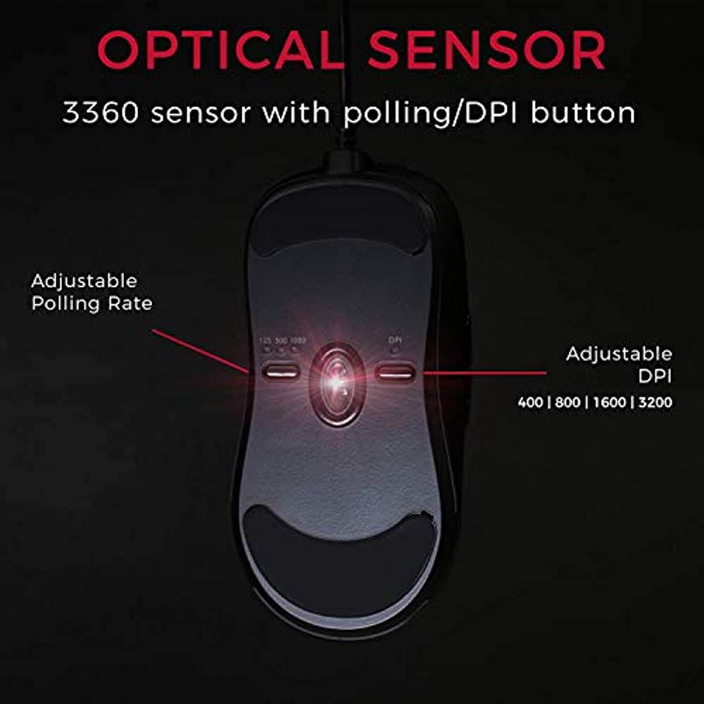 BenQ Zowie S1 Symmetrical-Short Gaming Mouse for Esports (Medium)