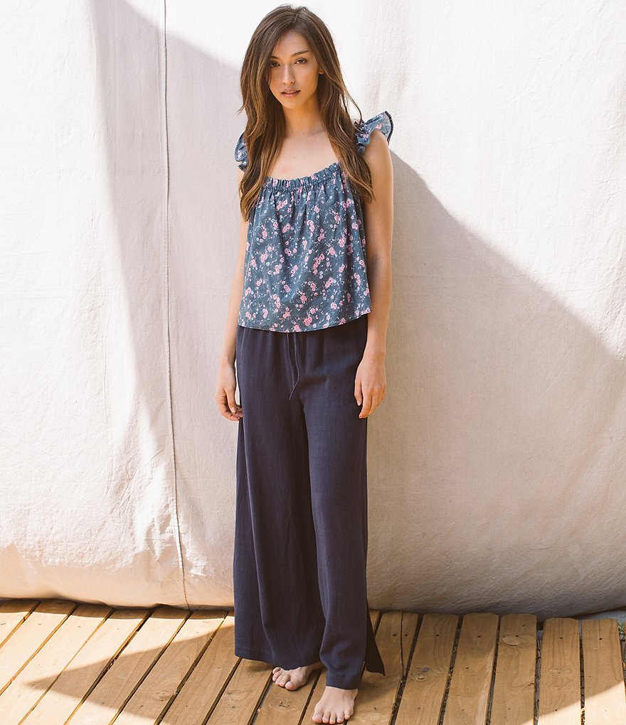 Shabby Chic Selena Floral Square Neck Tank