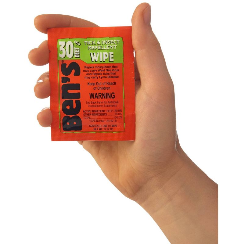 Ben's 30 Deet Wipes - 12ct