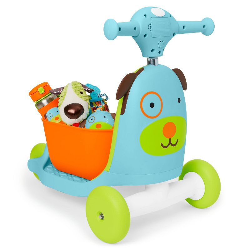 Skip Hop Kids' 3-in-1 Ride On Scooter and Wagon Toy - Dog