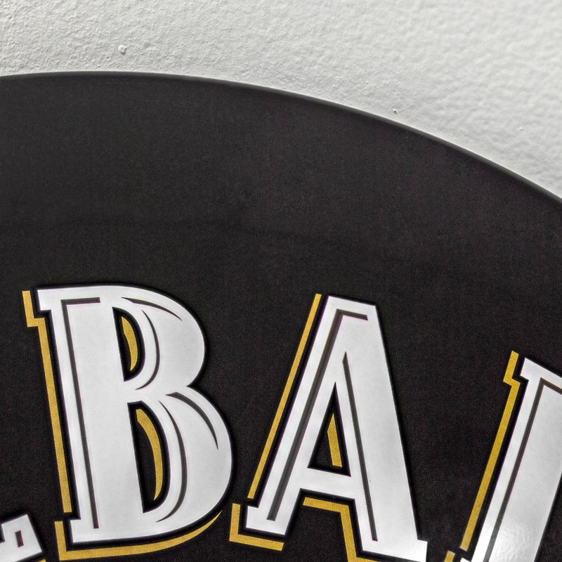 Fireball Red Hot Dome Metal Sign Black/Red - Crystal Art Gallery