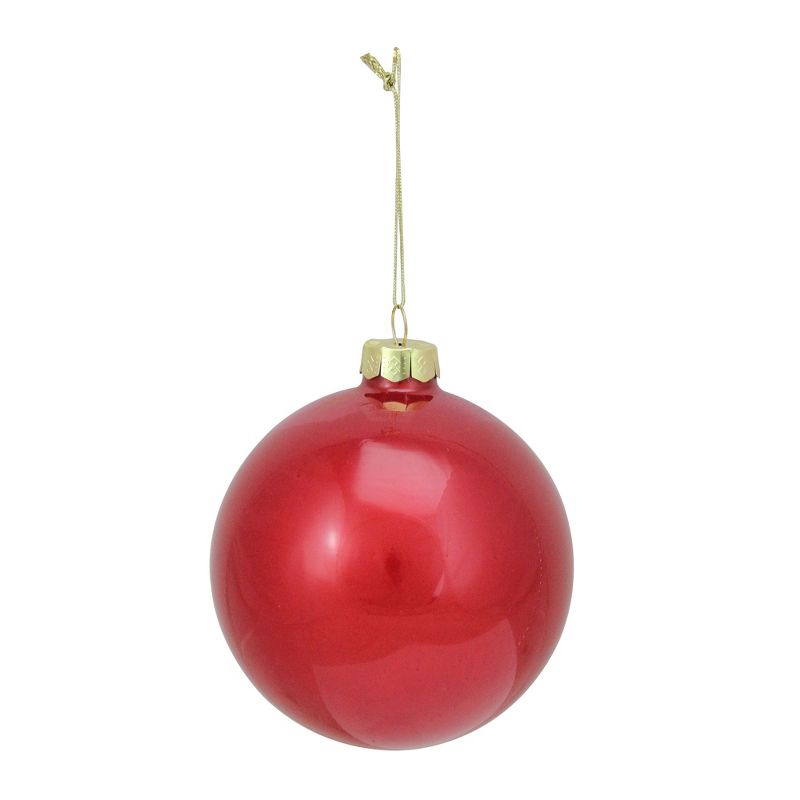 Raz Imports 4" Glass Ball Christmas Tree Ornament - Red