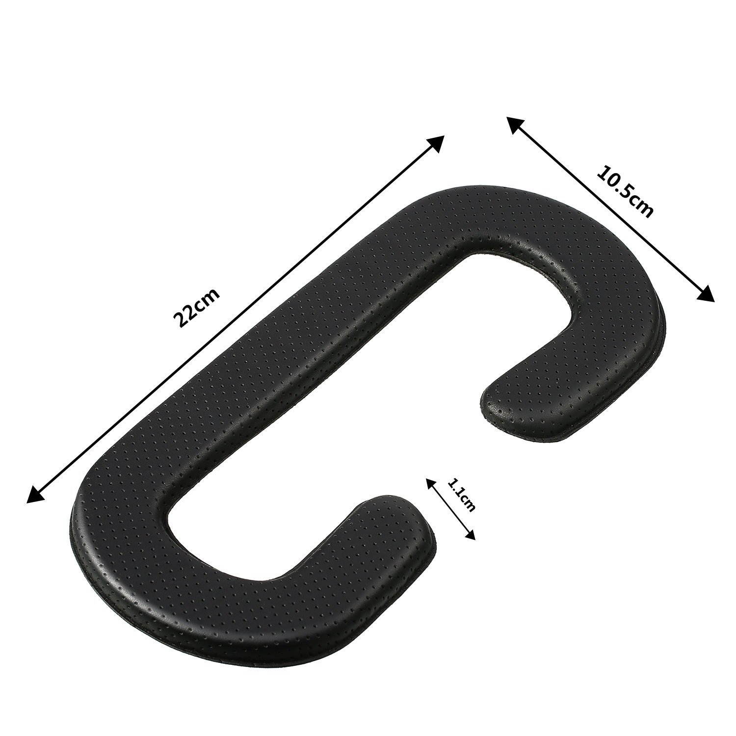 4 Pack 11 mm Pu Leather Foam Face Replacement Face Cover Pad Memory Foam for HTC Vive VR Headset, HTC Vive Accessories, Black