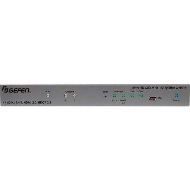 Gefen Ultra Hd 600 Mhz 1:2 Splitter For Hdmi W/ Hdr