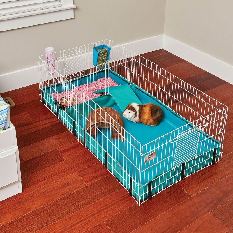Trixie 2-Story Rabbit Hutch - Medium - Brown/White