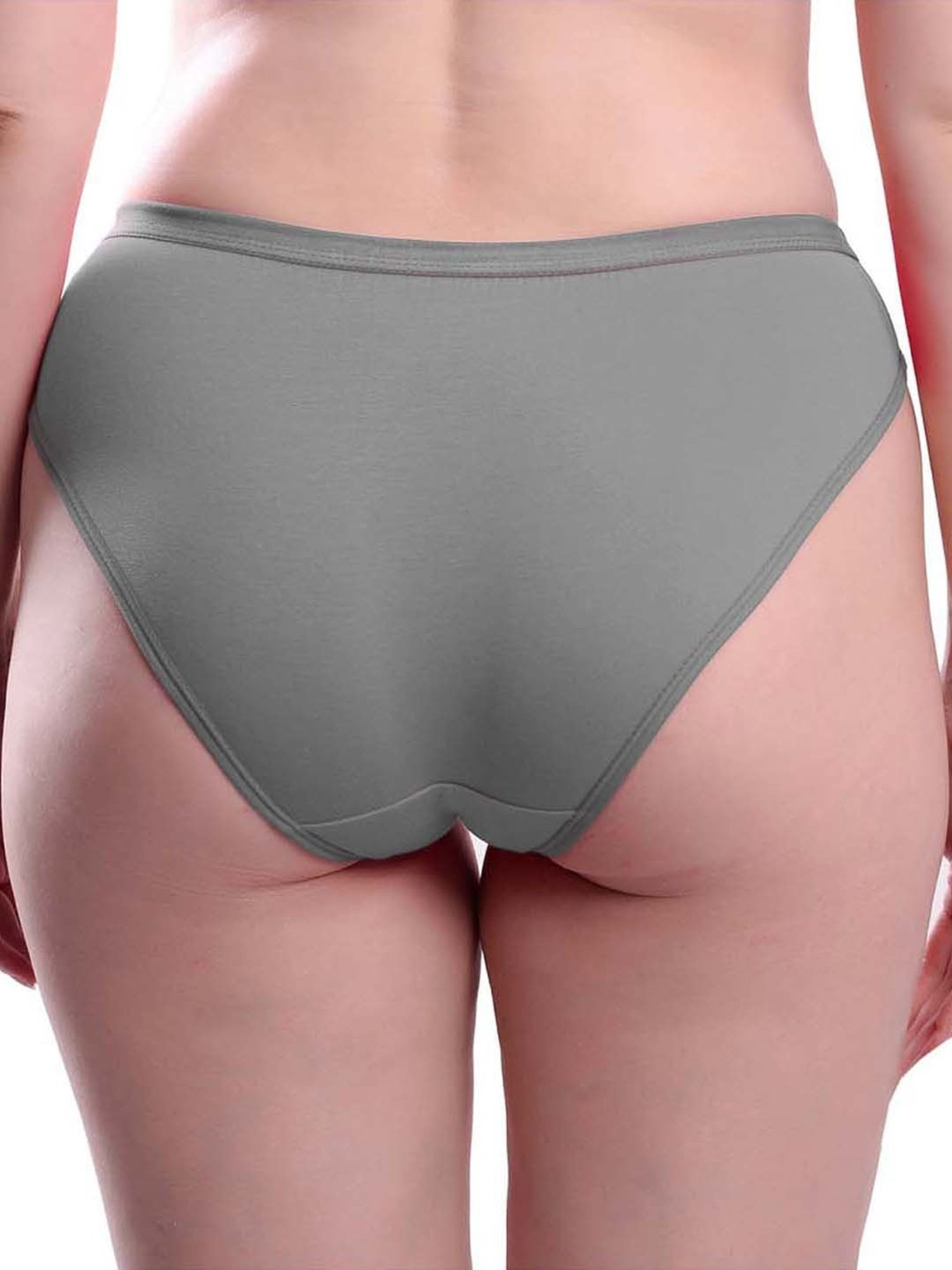 AROUSY Blue & Black Cotton Bikini Panties - Pack Of 5