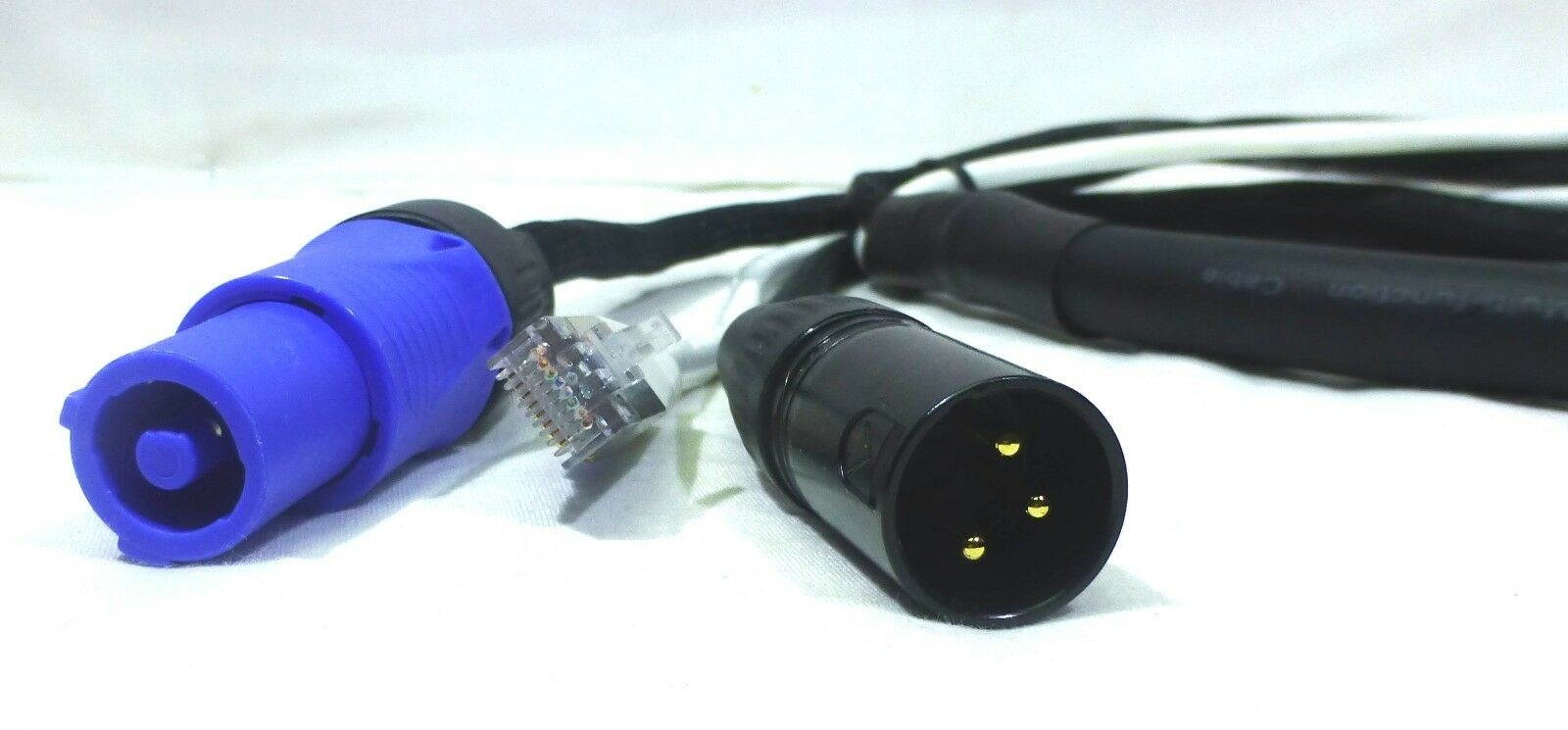 (LSE1)3.3 Ft(1M) Siamese Power, Audio & Data Combo Cable.(For Powered Speakers).