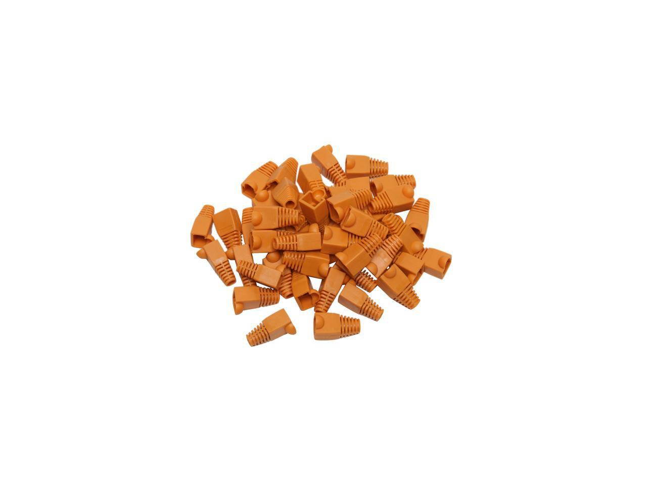 SA C6BOOT-O Orange Color Snagless Boots for RJ45, 50-Pack