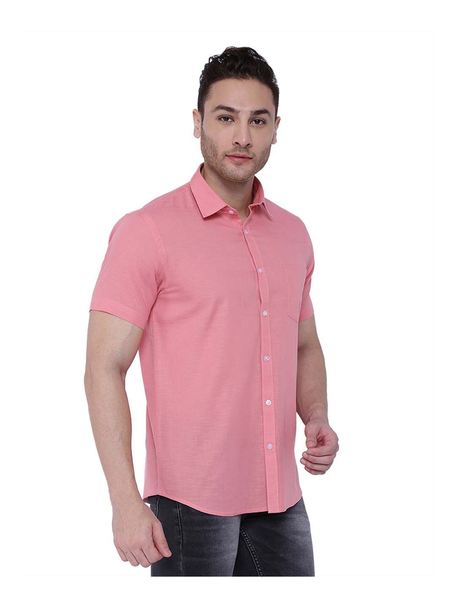 Southbay Pastel Pink Regular Fit Shirt