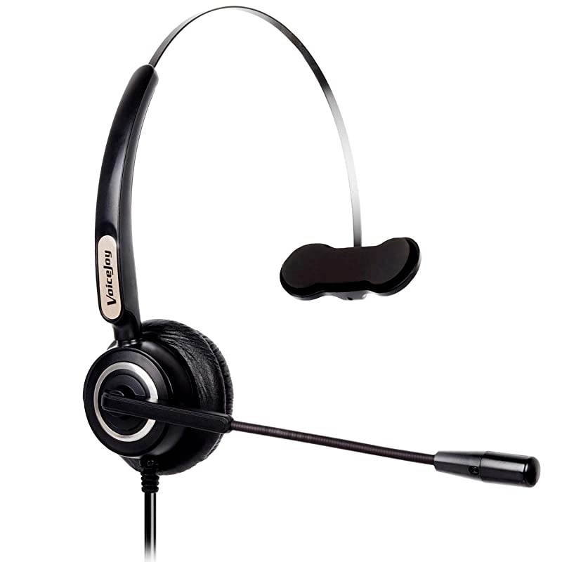 Monaural Headset with Microphne RJ9 Plug for Cisco IP Phones 794X 796X 797X 69XX Series and 881188418851886189418945896199519971 etc