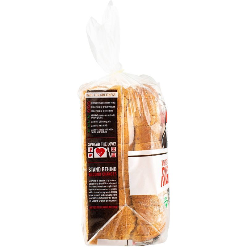 Dave's Killer Bread Organic White Bread Done Right - 24oz