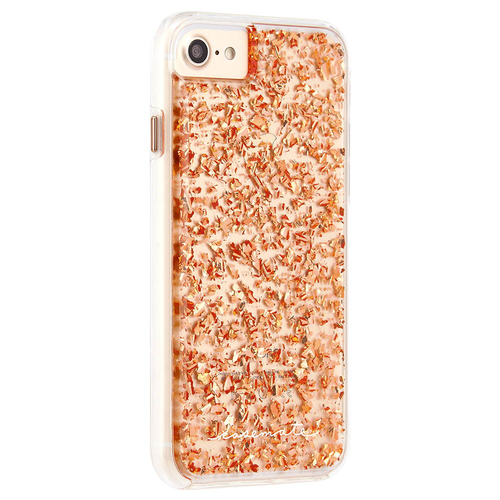 Case-Mate Karat Case for iPhone 8/7/6/6s - Rose Gold/Clear