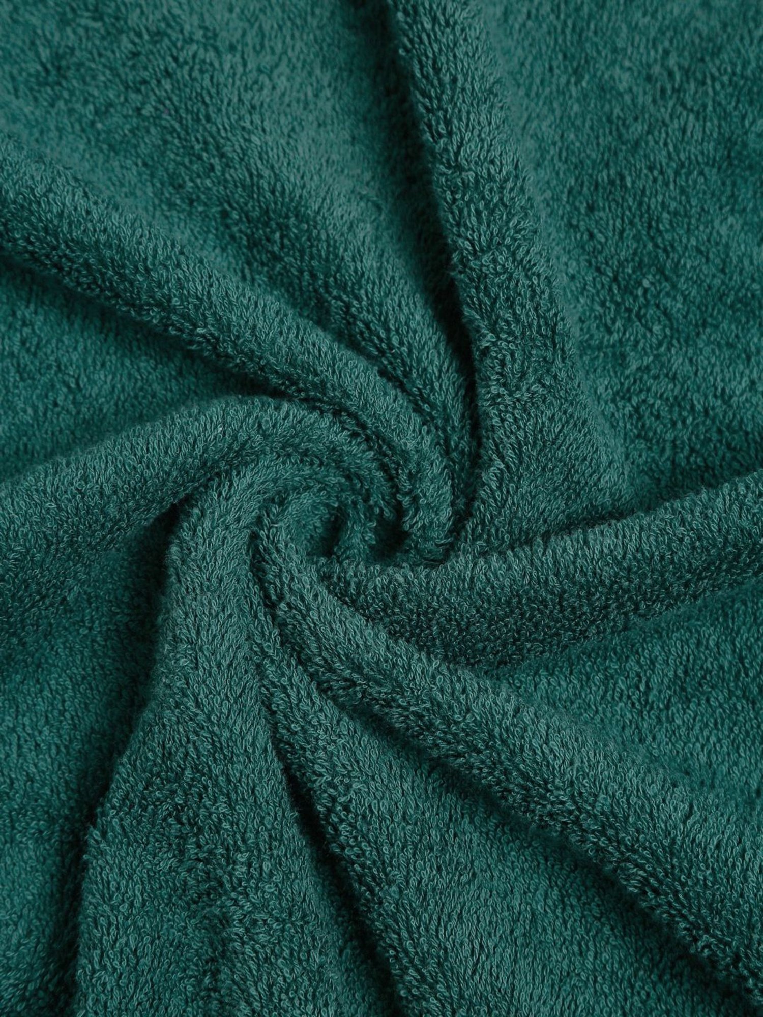 Creeva Dark Green & Grey 525 GSM Cotton Bath Towel Set of 2