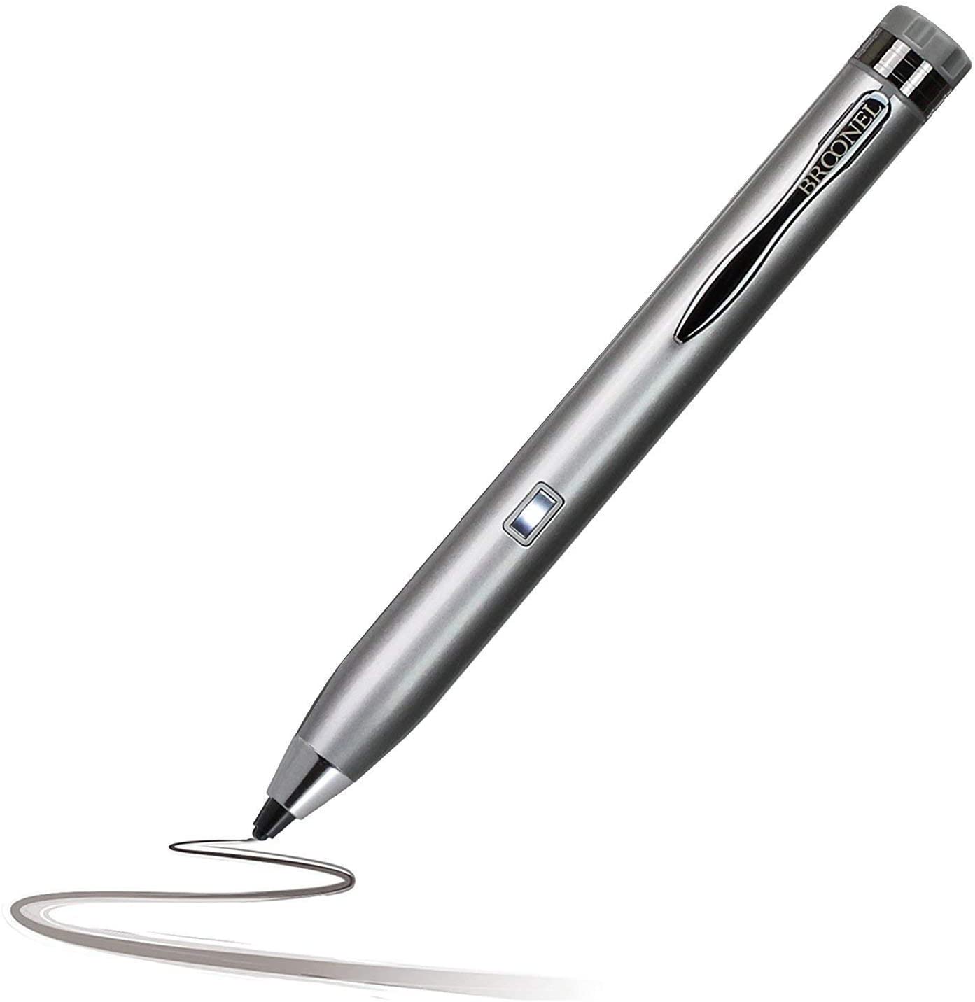 Navitech Silver Mini Fine Point Digital Active Stylus Pen Compatible with The Apple iPad Pro / 9.7 inch iPad Pro