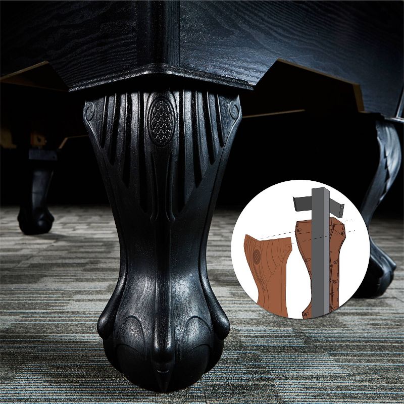 Hathaway Westmont Floor Standing Pool Cue Rack - Black